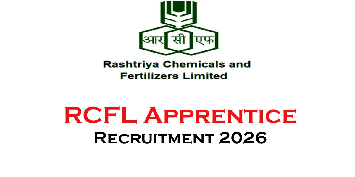 RCFL Apprentice Recruitment 2026 - Apply Online